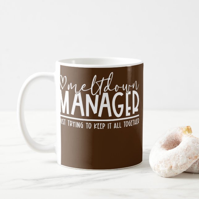 Meltdown Manager Mamma Life Funny Mamma Mode Mammo Kaffemugg (Med munk)