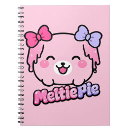Meltie Pie Söt Pastell Kawaii Design Anteckningsbok