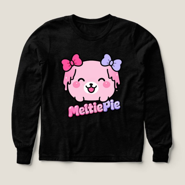 Meltie Pie Söt Pastell Kawaii Design  T Shirt (Design framsida)