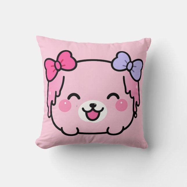Meltie Pie Sött Pastell Kawaii Design  Kudde (Framsida)