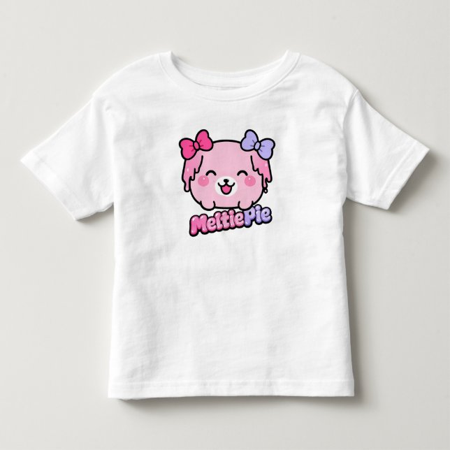 Meltie Pie Sött Pastell Kawaii Design  T Shirt (Framsida)