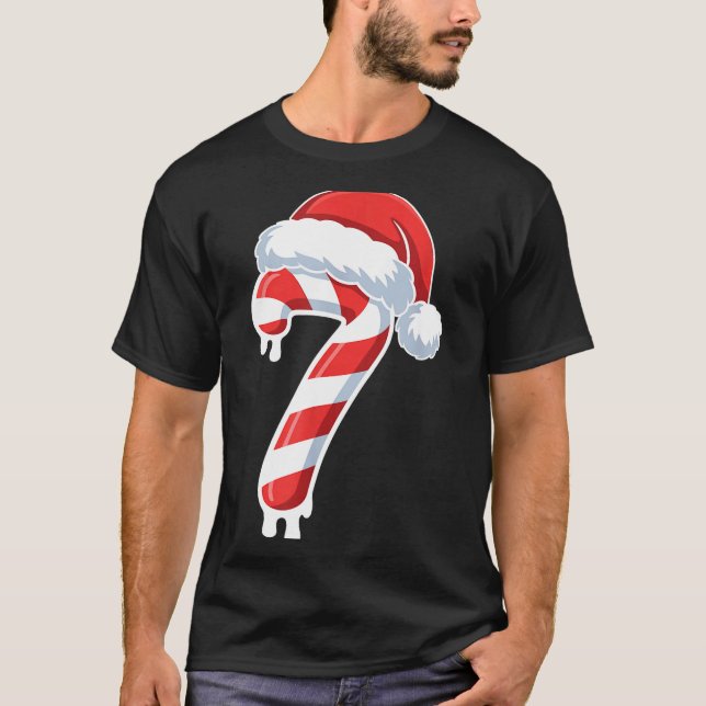 Melting Candy Cane 6 7 Ice Drip Meme 6 7 Costume C T Shirt (Framsida)