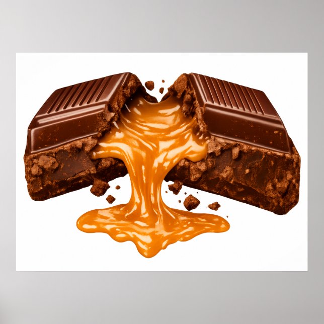 Melting Caramel Chocolate Poster (Framsidan)