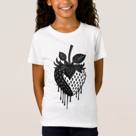 Melting Drip Strawberry Artwork T Shirt