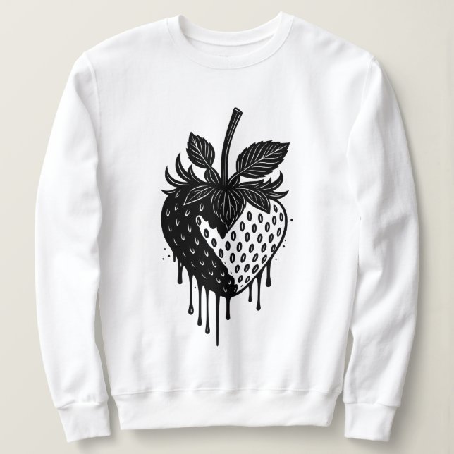 Melting Drip Strawberry Artwork T Shirt (Design framsida)