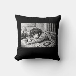 Melting Into Bed • Aesthetic Throw Pillow Kudde