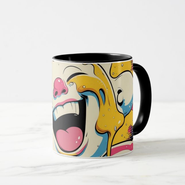 Melting Joy – Ice Cream Pop Art Explosion Mugg (Framsida höger)