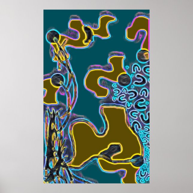 Melting Memphis Vibes II Poster (Framsidan)