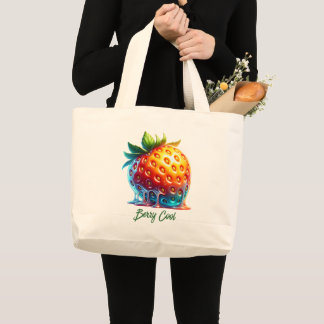 Melting Strawberry-Berry CoolTote Bag Jumbo Tygkasse