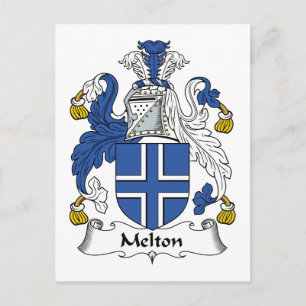 Melton Family Crest Vykort