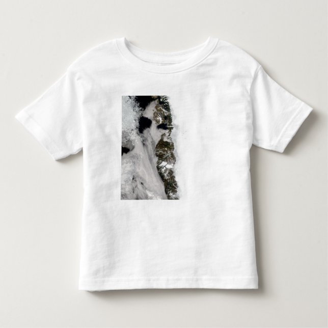 Meltwaterdammar längs Grönlands Väster Kusten T Shirt (Framsida)