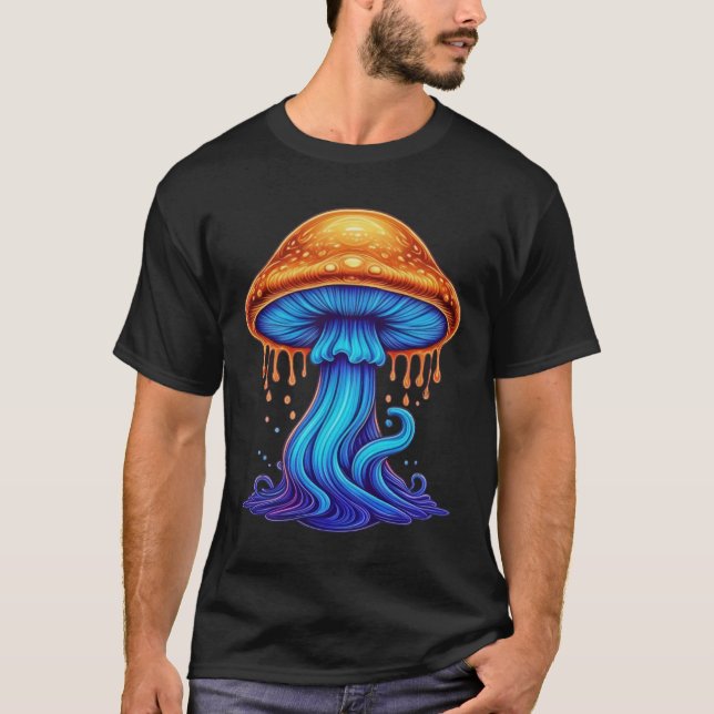 Melty Mushroom Vibes T Shirt (Framsida)