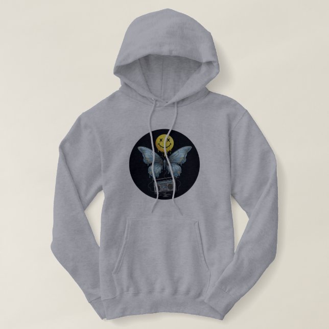 Melty Smile Butterfly Hoodie 🦋 🎶 T Shirt (Design framsida)