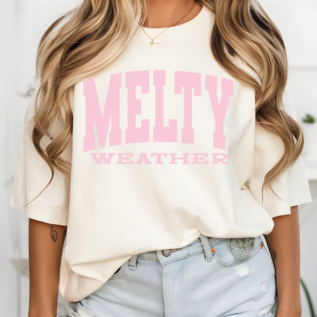 Melty Weather Summer Vibes Shirt, Beach Vacation T Shirt (melty weather shirt, summer vibes t-shirt, beachy vibes shirt, vacation shirt, summer graphic tee,)