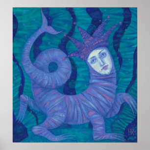 Melusine, Melusina, fantasi, surreal, vatten-sprit Poster