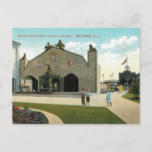 Melville Amusement Park, Bayonne NJ Vintage Vykort