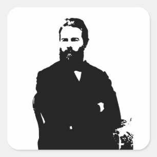 Melville Fyrkantigt Klistermärke