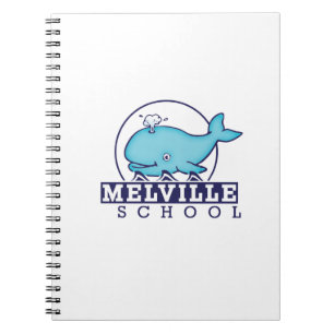 Melville Journal med skolans logotyp Anteckningsbok