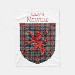Melville Tartan Scottish Play Lejon Rampant Fleecefilt