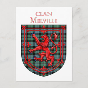 Melville Tartan Scottish Play Lejon Rampant Vykort