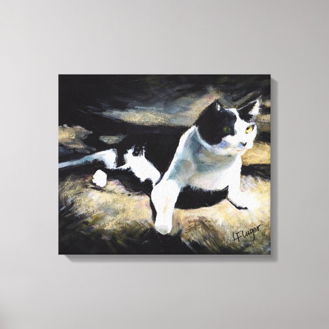 Melvin the Cat Fine Art  Canvastryck (Framsida)