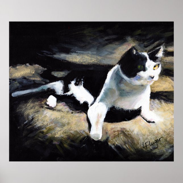 Melvin the Cat Fine Art Poster (Framsidan)