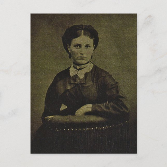 Melvina Jane (RUPP) ZARFOS 1856-1944 Vykort (Framsida)