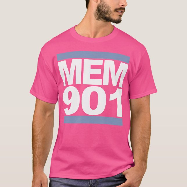 Mem 901 Memphis 90'S Hip hop T Shirt (Framsida)