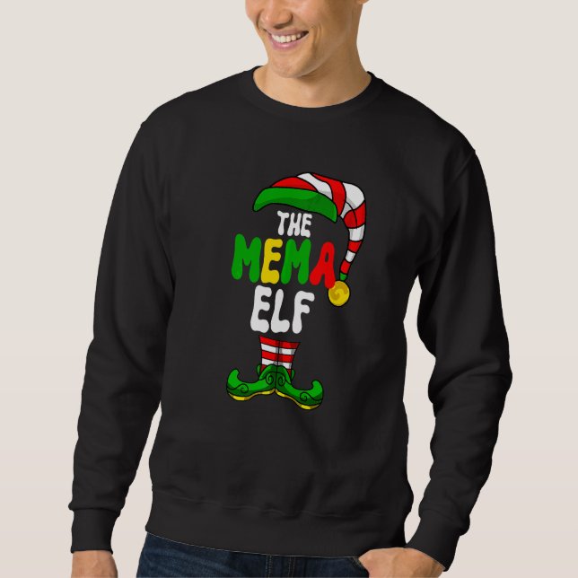 Mema Alv Pyjamas Matchande Jul Grupp Jul Presenter Lång Ärmad Tröja (Framsida)
