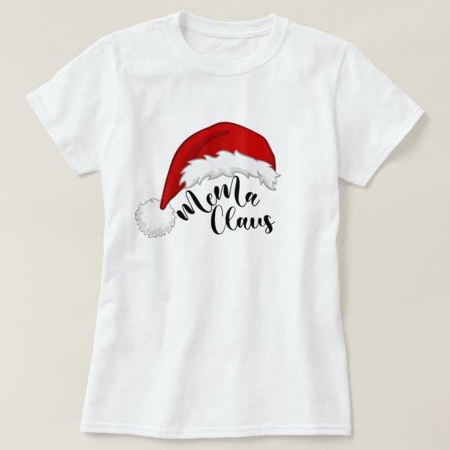 Mema Claus jul Santa T-Shirt (Design framsida)