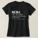 Mema Definition Funny Grandma Mor Day Gift T Shirt (Design framsida)
