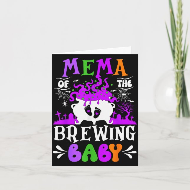 Mema för det bryggande bebisen Mormor att vara Hal Kort (Framsida)