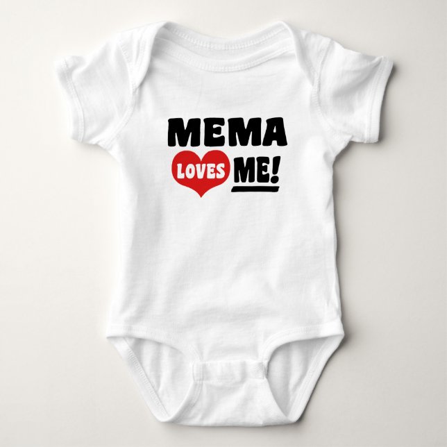 Mema Kärlek Me Tee Shirt (Framsida)