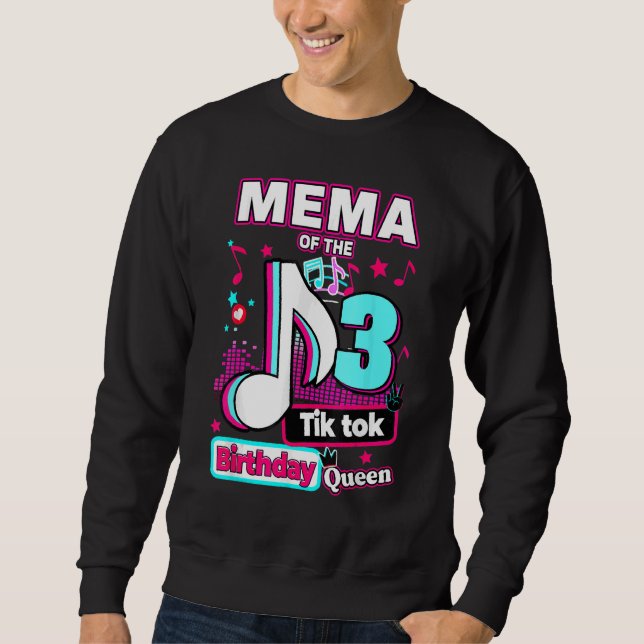 Mema Queen, 3:e musikdagen Lång Ärmad Tröja (Framsida)