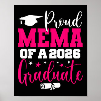 Mema Senior 2026 Stolt Mema för en Cl av 2026 Exam Poster