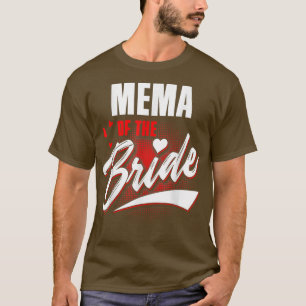 Mema till bruden bröllopsfest matchande bröllopspa t shirt