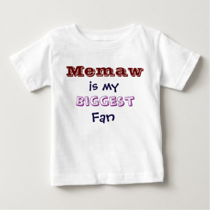 Memaw är min största fläkt Infant Småbarn T-Shirt