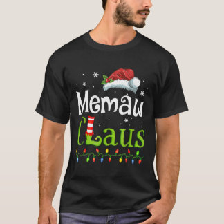 Memaw Claus Santa Grandma Funny jul Idea Gif T Shirt