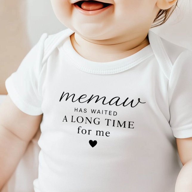Memaw har väntat Baby Bodysuit Present T Shirt (Skapare uppladdad)