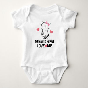 Memaw och Papaw Granddotter Cat T Shirt