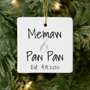 Memaw och Tass Tass First Grandchild Ornament