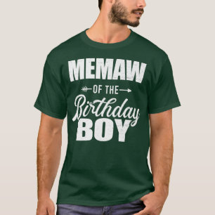 Memaw of the Birthday Boy Matching Family T Shirt