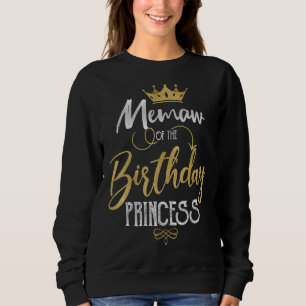 Memaw of the Birthday Princess Födelsedagsfest län T Shirt