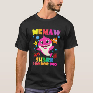 Memaw Shark Doo Doo Funny Baby Mamma pappa Kids T Shirt