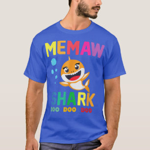 Memaw Shark Shirt Memaw Shark Älskare Family Mor" T