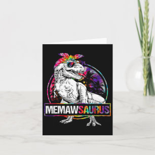 Memawsaurus Dinosaur Memaw Saurus Familj Matchande Kort