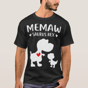 Memawsaurus Re Cute Mamma och Baby Dinosaur Mammor T Shirt