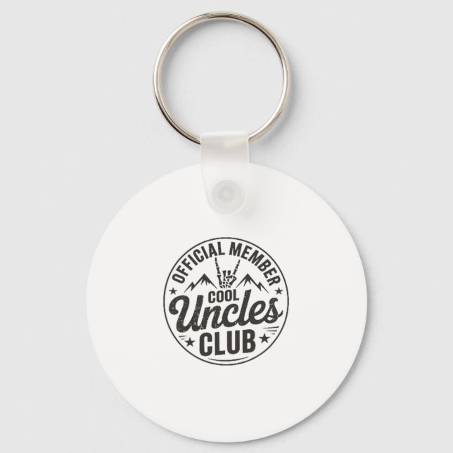 Member Cool Uncles Club Funny Uncle Father's Day  Nyckelring (Framsida)