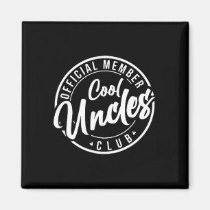 Member Coola Uncles Klubb Vintage Fars dag Magnet