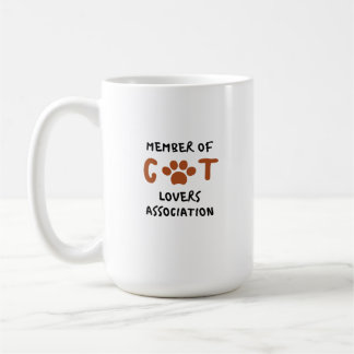 Member of cat loves association mug kaffemugg